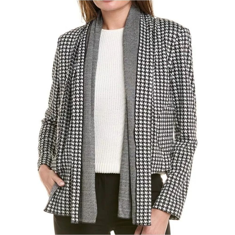 Cabi Houndstooth Jacket Cardigan Medium